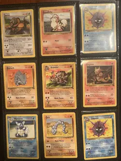 Lot Of 66 Base Set Jungle Fossil Pokemon Cards Binder Childhood Collection! 🔥 - Image 1