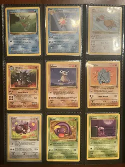 Lot Of 66 Base Set Jungle Fossil Pokemon Cards Binder Childhood Collection! 🔥 - Image 5