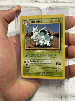 Pokemon Nidorina 53/130 Pokemon 2000 Base Set 2 NM Near Mint Card Uncommon WOTC - Image 2