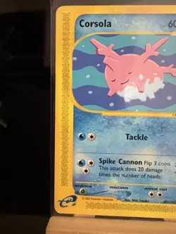 CORSOLA - 102/165 Expedition Base Set LP - Regular Common - Pokemon TCG Card - Image 2