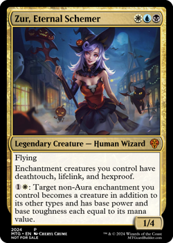 ZUR, ETERNAL SCHEMER : altered-art card for use w- MTG : with hot, sexy babe! - Image 1