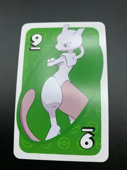 Mewtwo - # 9 Green - Japanese Uno Deck Promo Rare Near Mint - Pokemon Card - NM - Image 1