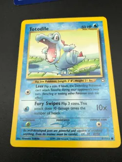 Totodile 81/111 Neo Genesis Unlimited Pokemon TCG Card WOTC NM 2000 - Image 1