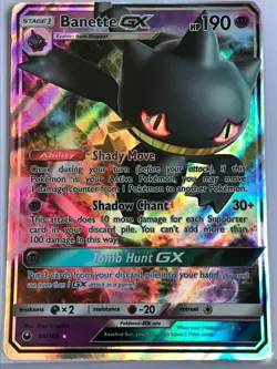 Banette GX ULTRA RARE 66/168 Pokemon Sun Moon Celestial Storm TCG Card Holo NM - Image 1