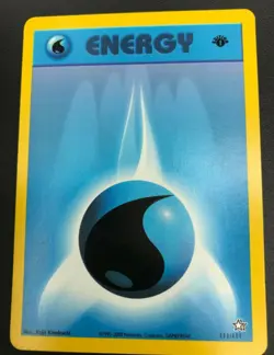 Water Energy 1st Edition 111/111 Neo Genesis Pokemon TCG Card NM 2000 - Image 1