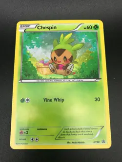 Chespin XY88 HOLO RARE Black Star Promo Pokemon Card TCG NM 2015 - Image 1