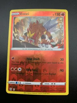 Entei - 20/163 - Holo Rare SWSH Battle Styles Pokemon Card NM Holo 2021 - Image 1