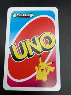 Pikachu # 0 Red Japanese Uno Deck Promo Rare Near Mint - Pokemon Card - NM - Image 3