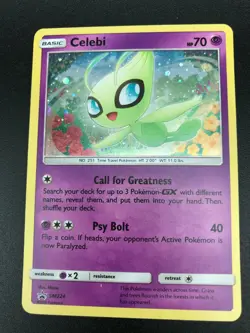 Celebi SM224 HOLO RARE Pokemon Promo NM 2019 Card TCG - Image 1