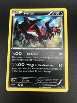 Yveltal XY32 HOLO RARE Pokemon X & Y Black Star Promo Card NM 2014 - Image 1