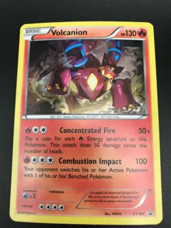 Volcanion XY164 HOLO RARE Black Star Promo Pokemon Card TCG NM 2016 - Image 1