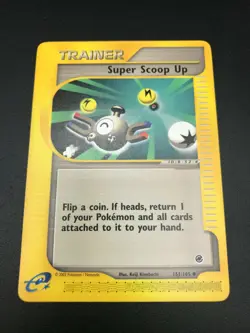 Super Scoop Up 151/165 Pokemon Expedition E Reader Series Vintage Card NM 2002 - Image 1