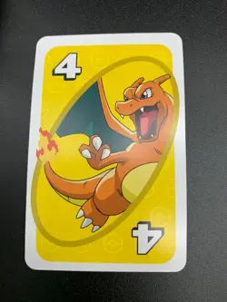 Charizard # 4 Yellow Japanese Uno Deck Promo Rare Near Mint - Pokemon Card - NM - Image 1