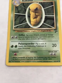 Pokemon Base Set 2 Uncommon Card - Kakuna 47/130 Vintage WOTC TCG Near Mint - Image 5
