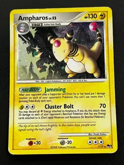 Ampharos 1/17 - POP Series 7 Promo Holo Rare Pokemon TCG Card MP - Image 1