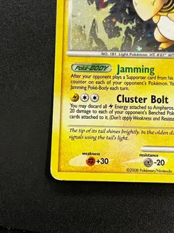 Ampharos 1/17 - POP Series 7 Promo Holo Rare Pokemon TCG Card MP - Image 2