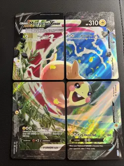 Pokemon TCG Morpeko V-Union 4 Card Set SWSH215 SWSH216 SWSH217 SWSH218 - Image 1