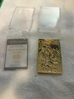 23K Gold Plated CHARIZARD Trading Card 1999 Burger King Pokemon - Image 1