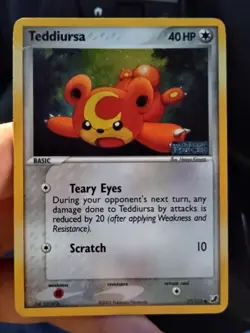 Pokemon Cards Ex Unseen Forces Teddiursa & Ursaring Reverse Holo Stamped - Image 2