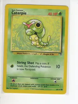 CATERPIE LEGENDARY SET POKEMON CARD 69/110 LP - Image 1