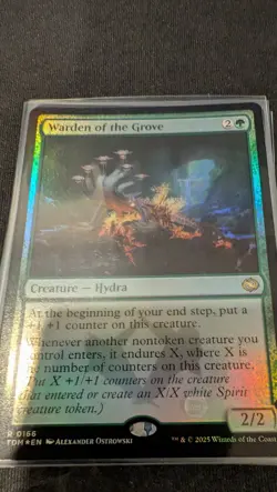 Warden of the Grove, FOIL, Tarkir Dragonstorm, Pack Fresh - Image 1