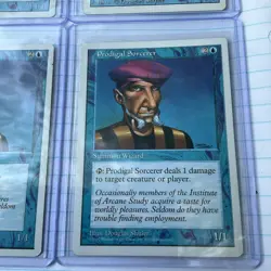 Lot of (4) RARE Magic The Gathering Prodigal Sorcerer Unlimited Edition - Image 2