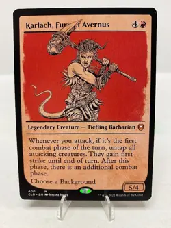 Karlach, Fury of Avernus 400 Non-Foil Mythic Baldur's Gate MTG - Image 1
