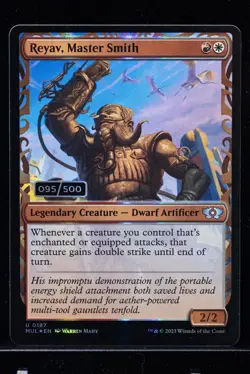 MTG SERIALIZED LP Reyav, Master Smith #095 MUL Foil Serial Numbered - Image 1