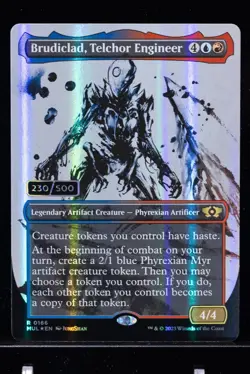 MTG SERIALIZED LP Brudiclad, Telchor Engineer #230 MUL Foil Serial Numbered - Image 1