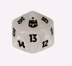 Magic the Gathering Final Fantasy d20 Spindown Moogle Die White Bundle - Image 1