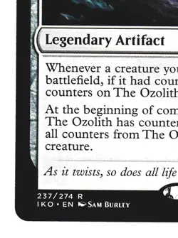 Magic The Gathering Ikoria Lair of Behemoths IKO 2020 #237 The Ozolith NM LOT3 - Image 4