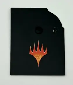 MTG LIFE COUNTER - WHEEL DIAL COUNT DOWN COMMANDER MTG BLACK 40 SPINDOWN - Image 1
