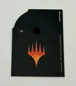 MTG LIFE COUNTER - WHEEL DIAL COUNT DOWN COMMANDER MTG BLACK 40 SPINDOWN - Image 2