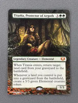 Titania, Protector of Argoth Edge of Eternities Hand Painted Altered Art Tentz - Image 1