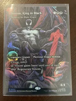 MTG Marvel’s Spider-Man Venom, King in Black (Borderless) Foil #22 Mythic - Image 1