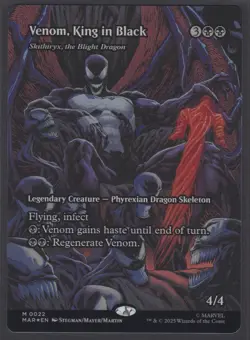 MTG Marvel’s Spider-Man Venom, King in Black (Borderless) Foil #22 Mythic - Image 2