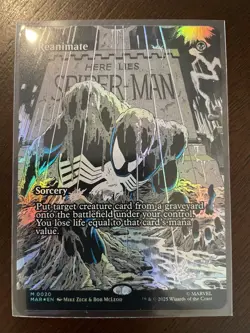 MTG Marvel’s Spider-Man Reanimate (Borderless) Foil #20 Mythic - Image 1