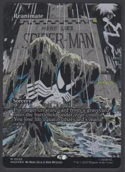 MTG Marvel’s Spider-Man Reanimate (Borderless) Foil #20 Mythic - Image 2