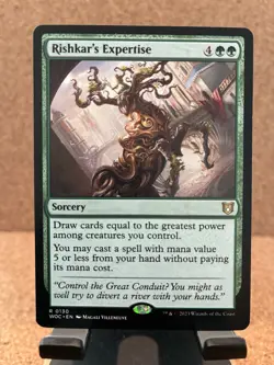 Rishkar's Expertise Commander: Wilds of Eldraine Regular - Image 1