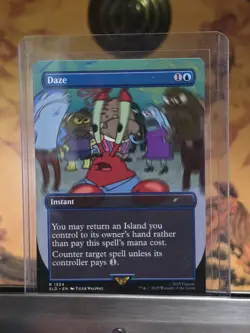 Daze Non-Foil SpongeBob SquarePants Secret Lair Drop MTG NM Condition - Image 1