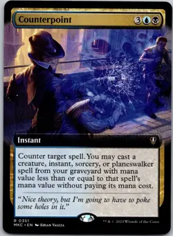 Magic the Gathering Counterpoint Extended Art Murders at Karlov Manor Commander - Image 1