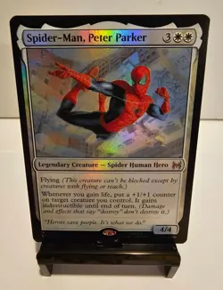 Spider-Man, Peter Parker (Foil) 4 (M) MTG Marvel's Spider-Man: Eternal-Legal SPE - Image 2