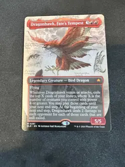 Dragonhawk, Fate's Tempest (Borderless) Bloomburrow Regular - Image 1