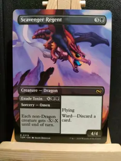 Scavenger Regent (Borderless) - Tarkir Dragonstorm - Rare - NM (see pics) MTG - Image 2