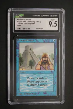 Ancestral Recall Beta CGC 9.5 Graded MTG Magic: the Gathering 1993 - Image 2