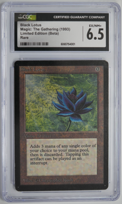 Black Lotus Beta CGC 6.5 Graded MTG Magic: the Gathering 1993 - Image 1