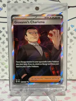 Pokemon TCG Scarlet & Violet 151 Giovanni's Charisma 197/165 Holo Ultra Rare - Image 1