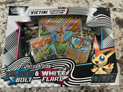 Pokemon Black Bolt White Flare Unova Victini Illustration Collection🖤🤍IN HAND - Image 1