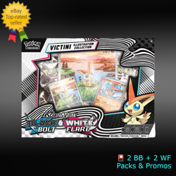 Pokemon Black Bolt White Flare Unova Victini Illustration Collection🖤🤍IN HAND - Image 2