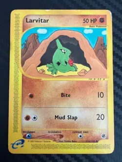 Pokemon TCG Larvitar Expedition Base 116/165 Common MP - Image 1
